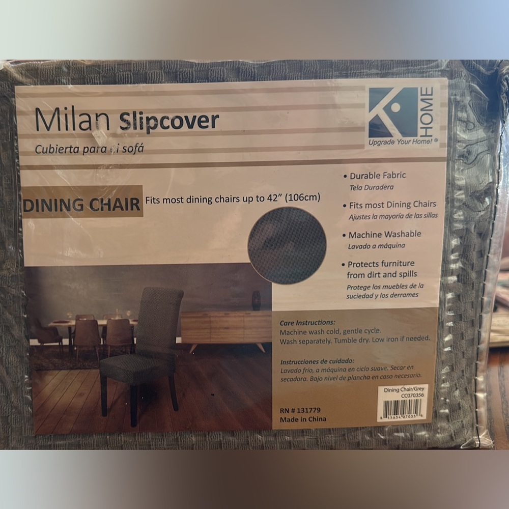 Dining chair slipcover (1)